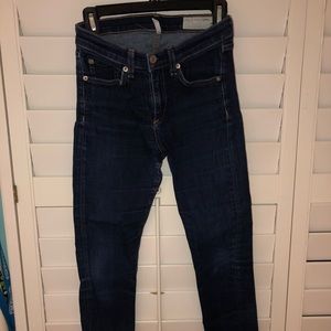 Dark Blue Denim Jean Pants